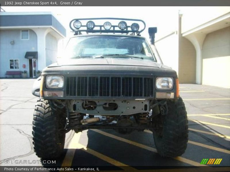 Green / Gray 1992 Jeep Cherokee Sport 4x4
