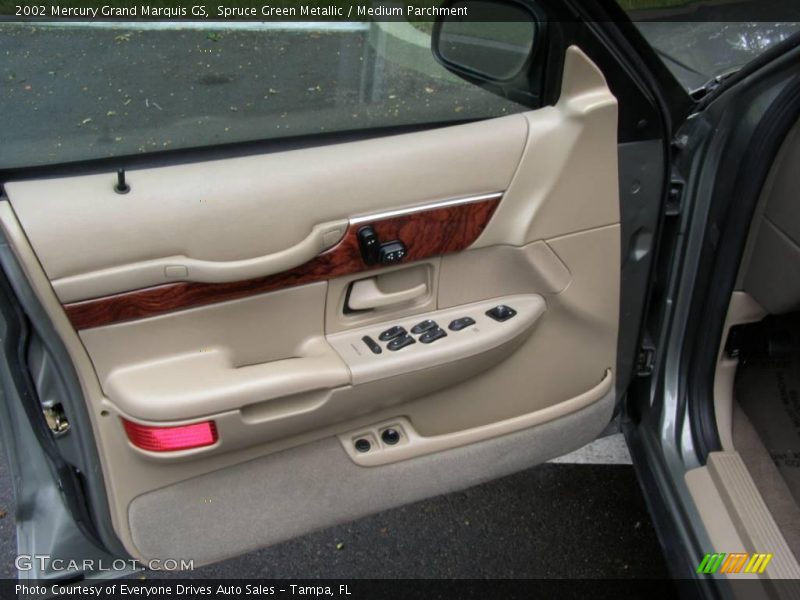 Spruce Green Metallic / Medium Parchment 2002 Mercury Grand Marquis GS