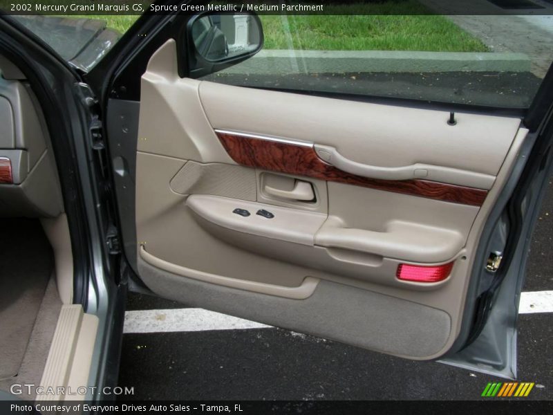 Spruce Green Metallic / Medium Parchment 2002 Mercury Grand Marquis GS