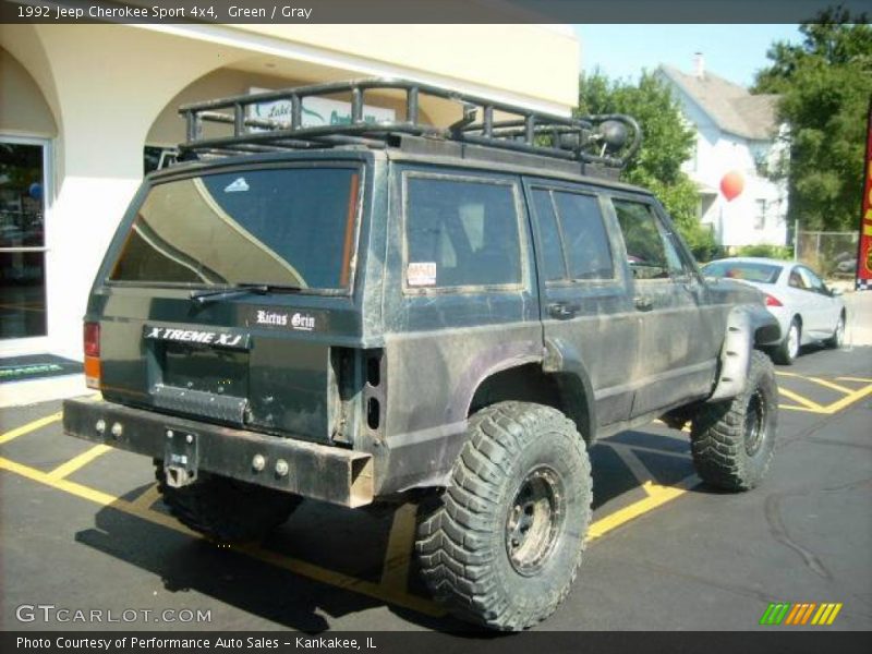 Green / Gray 1992 Jeep Cherokee Sport 4x4