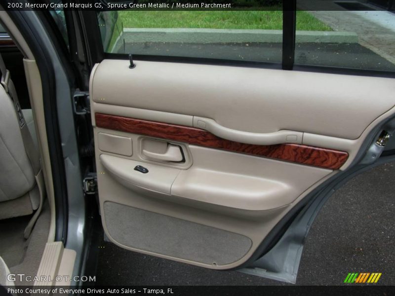 Spruce Green Metallic / Medium Parchment 2002 Mercury Grand Marquis GS