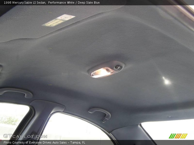 Performance White / Deep Slate Blue 1998 Mercury Sable LS Sedan