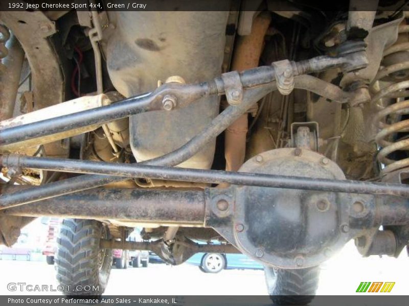 Green / Gray 1992 Jeep Cherokee Sport 4x4