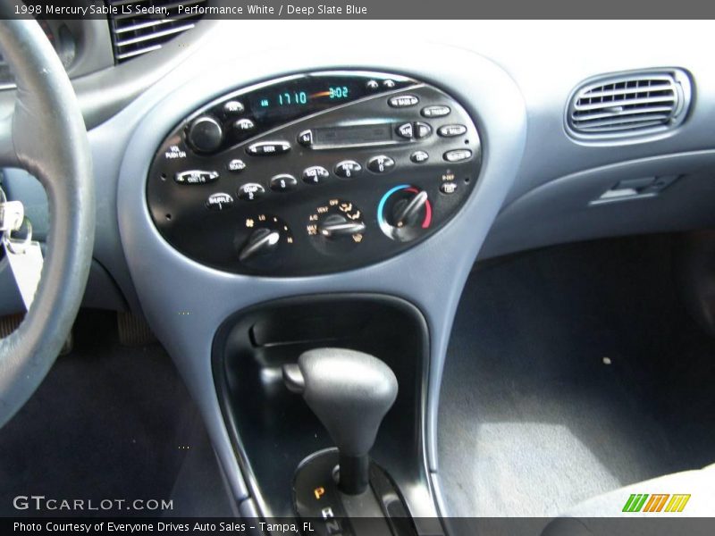 Performance White / Deep Slate Blue 1998 Mercury Sable LS Sedan