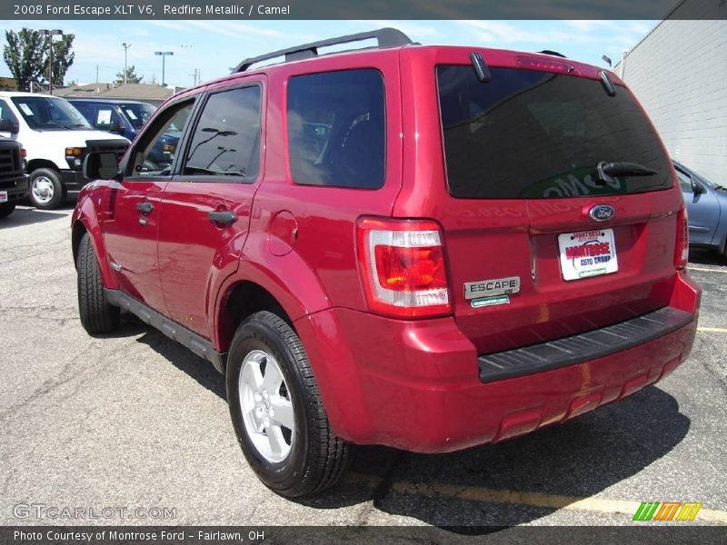 Redfire Metallic / Camel 2008 Ford Escape XLT V6