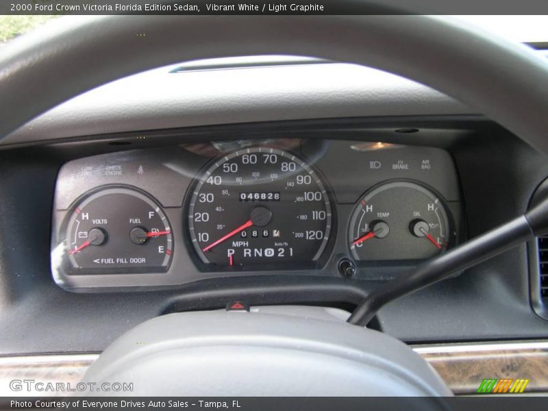 Vibrant White / Light Graphite 2000 Ford Crown Victoria Florida Edition Sedan