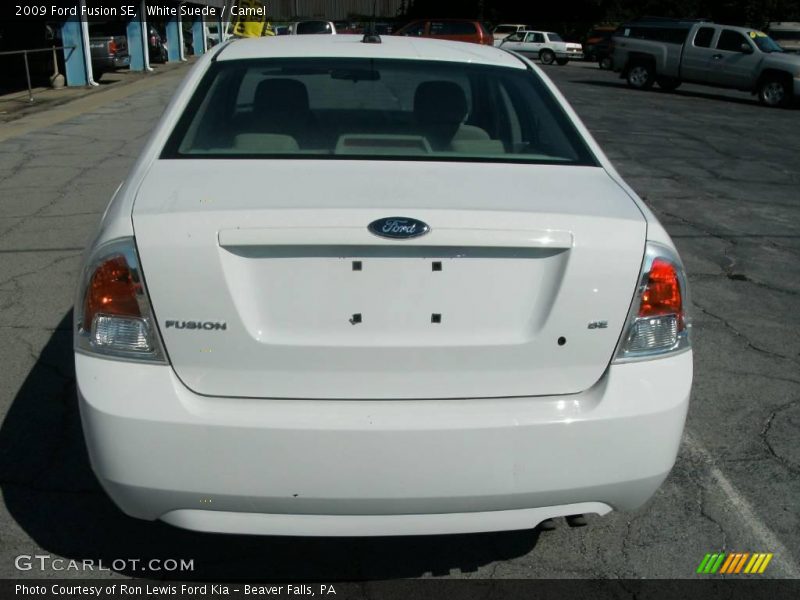 White Suede / Camel 2009 Ford Fusion SE