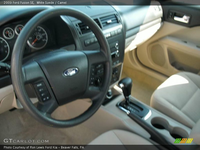 White Suede / Camel 2009 Ford Fusion SE