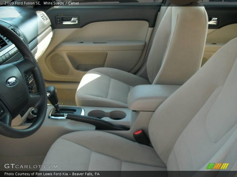 White Suede / Camel 2009 Ford Fusion SE
