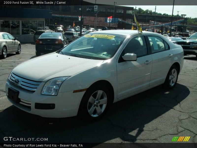 White Suede / Camel 2009 Ford Fusion SE