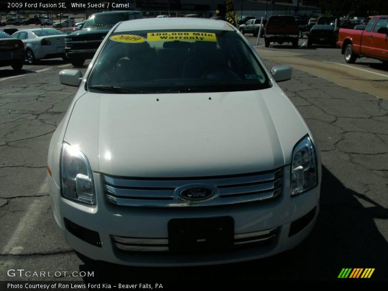 White Suede / Camel 2009 Ford Fusion SE