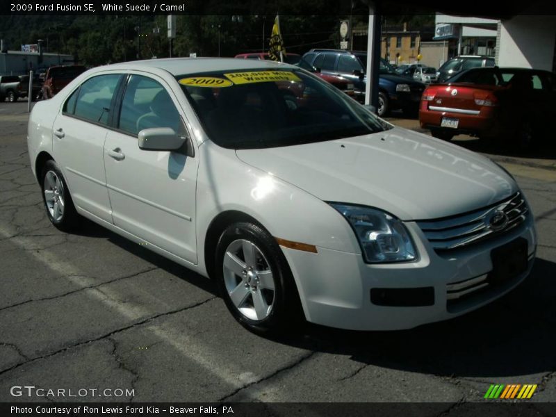 White Suede / Camel 2009 Ford Fusion SE