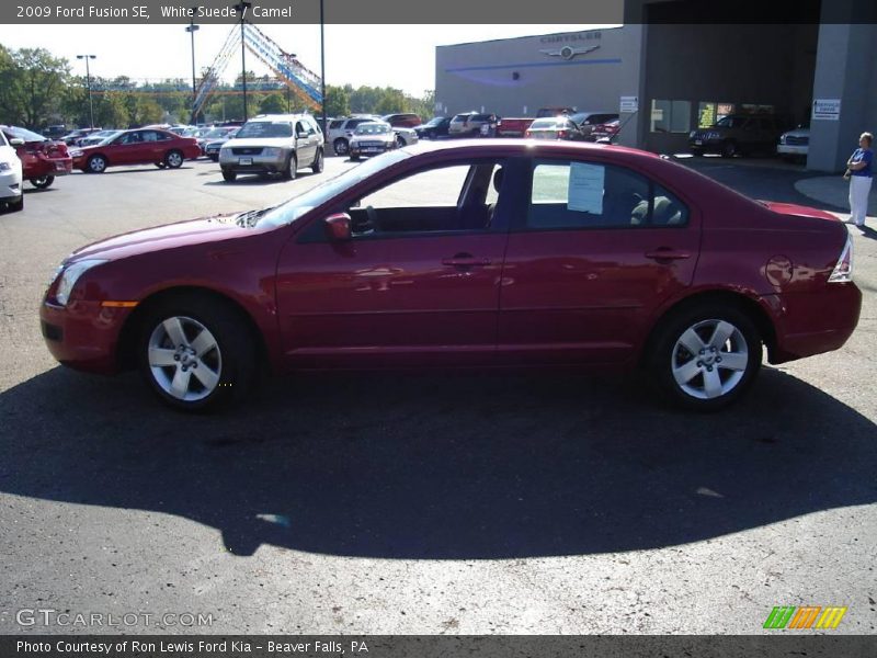 White Suede / Camel 2009 Ford Fusion SE