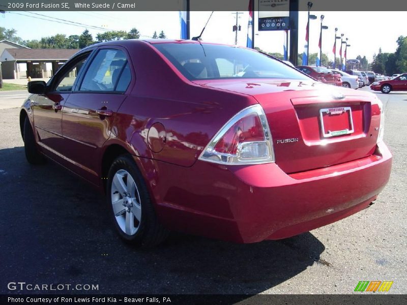 White Suede / Camel 2009 Ford Fusion SE
