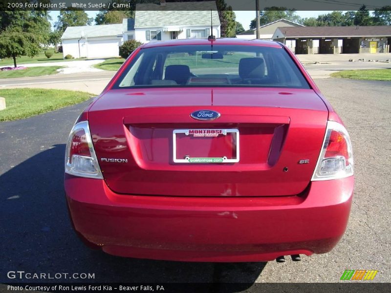 White Suede / Camel 2009 Ford Fusion SE