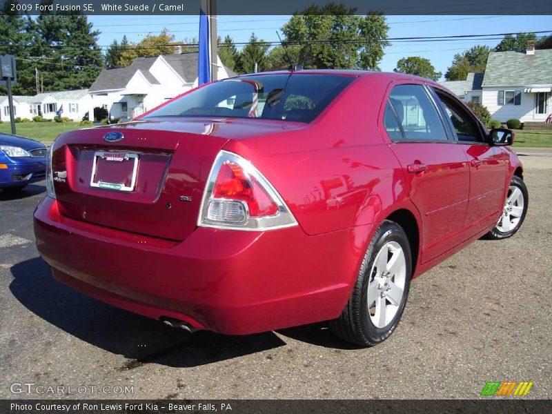 White Suede / Camel 2009 Ford Fusion SE