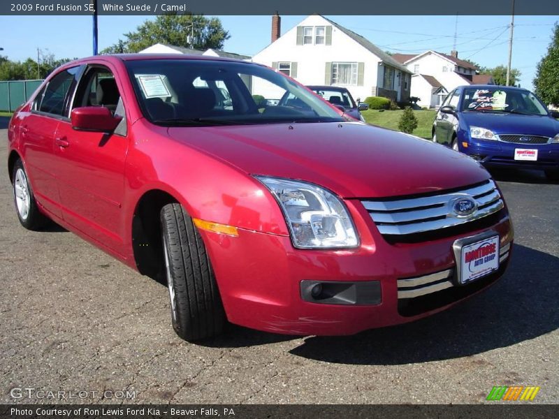 White Suede / Camel 2009 Ford Fusion SE