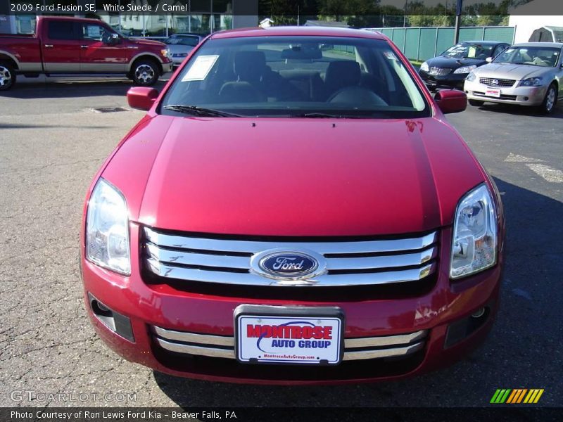 White Suede / Camel 2009 Ford Fusion SE