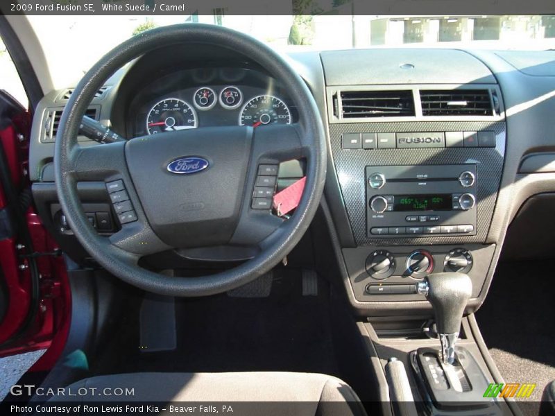 White Suede / Camel 2009 Ford Fusion SE