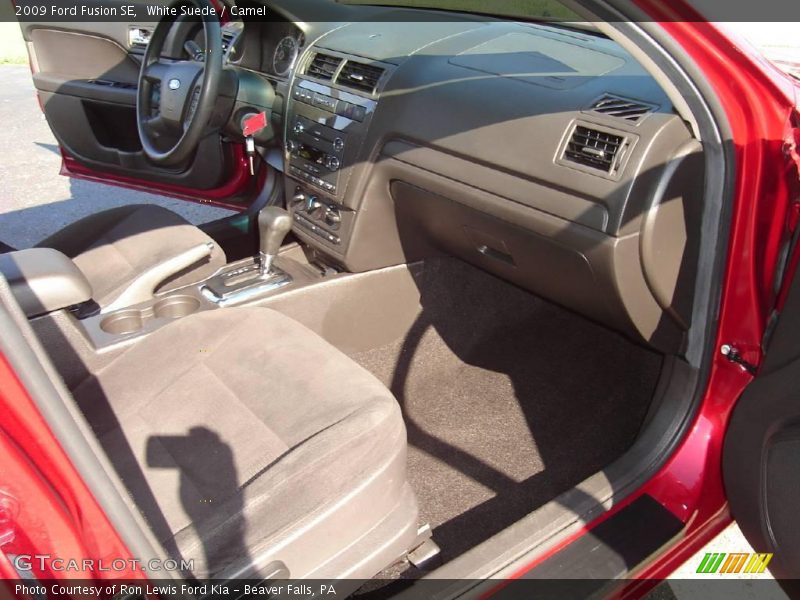 White Suede / Camel 2009 Ford Fusion SE