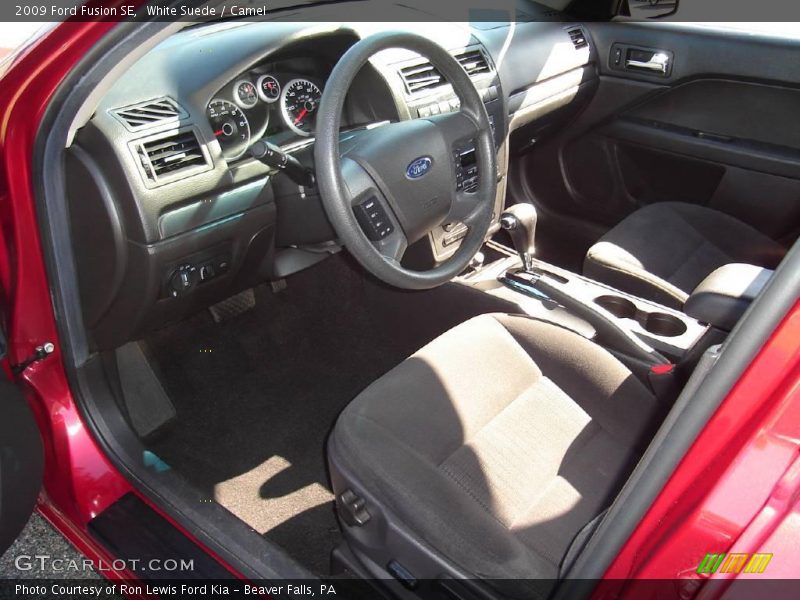 White Suede / Camel 2009 Ford Fusion SE