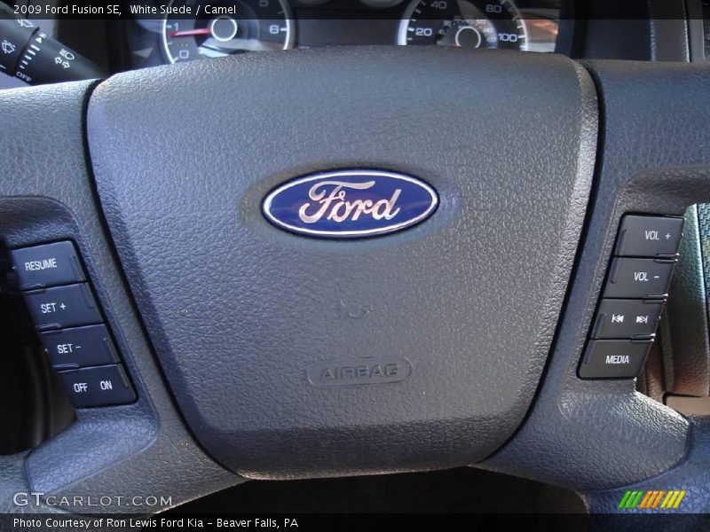 White Suede / Camel 2009 Ford Fusion SE