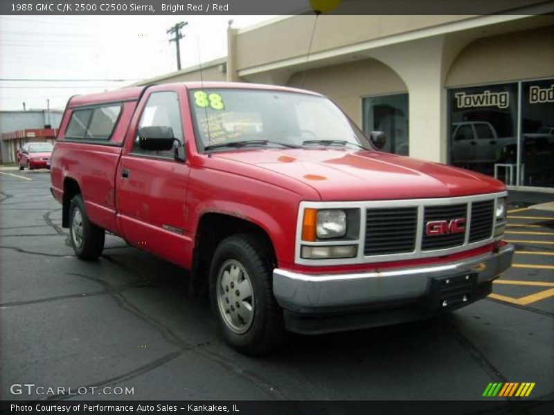 Bright Red / Red 1988 GMC C/K 2500 C2500 Sierra