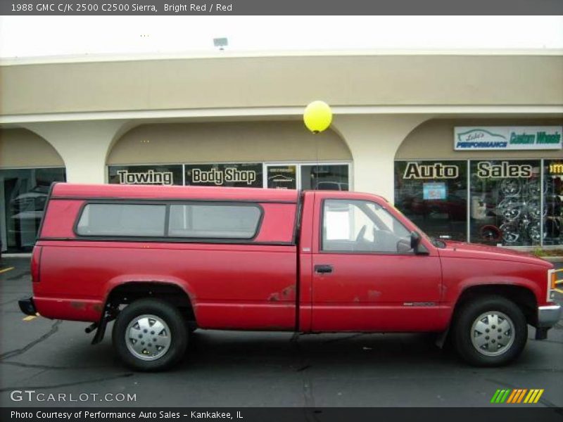 Bright Red / Red 1988 GMC C/K 2500 C2500 Sierra