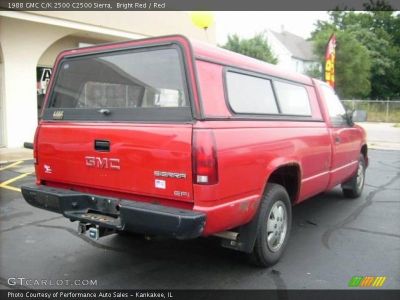 Bright Red / Red 1988 GMC C/K 2500 C2500 Sierra
