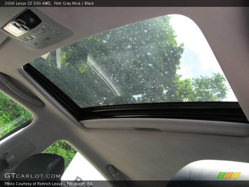 Flint Gray Mica / Black 2006 Lexus GS 300 AWD