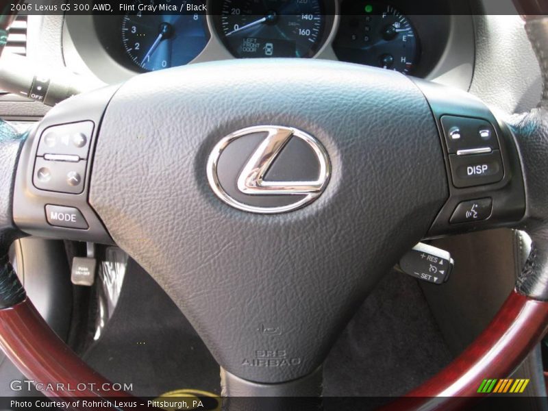 Flint Gray Mica / Black 2006 Lexus GS 300 AWD