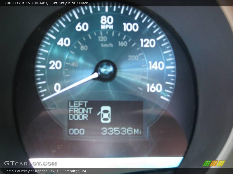 Flint Gray Mica / Black 2006 Lexus GS 300 AWD