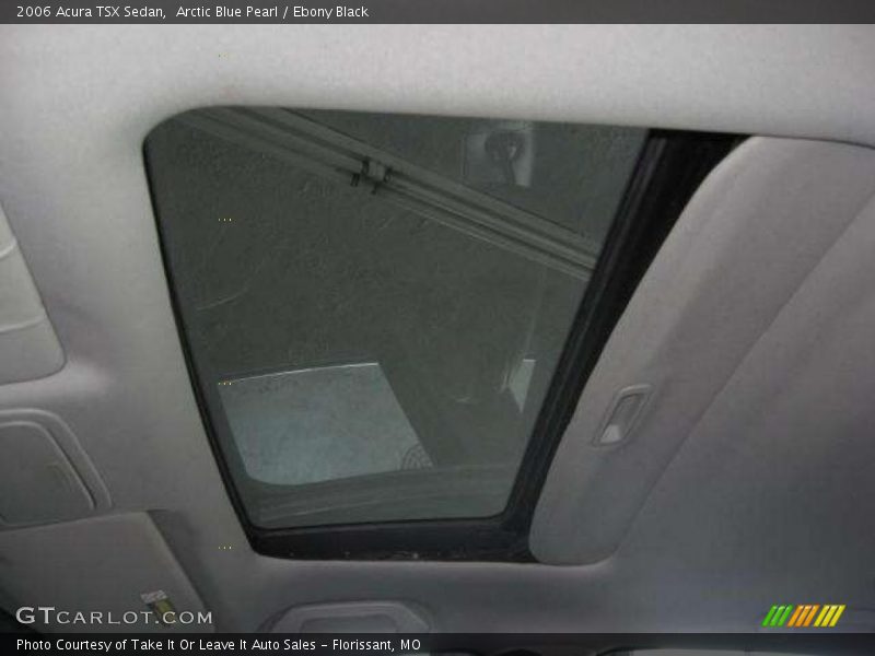 Arctic Blue Pearl / Ebony Black 2006 Acura TSX Sedan