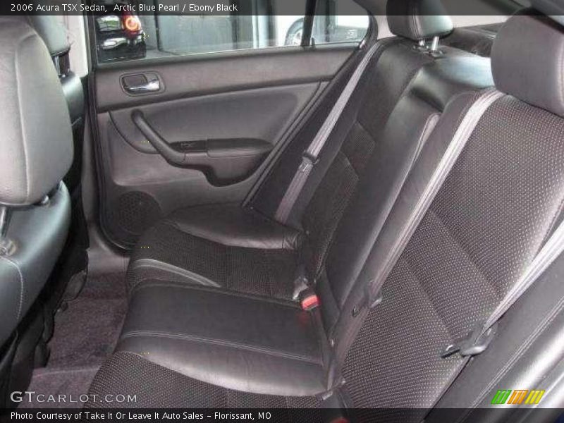 Arctic Blue Pearl / Ebony Black 2006 Acura TSX Sedan