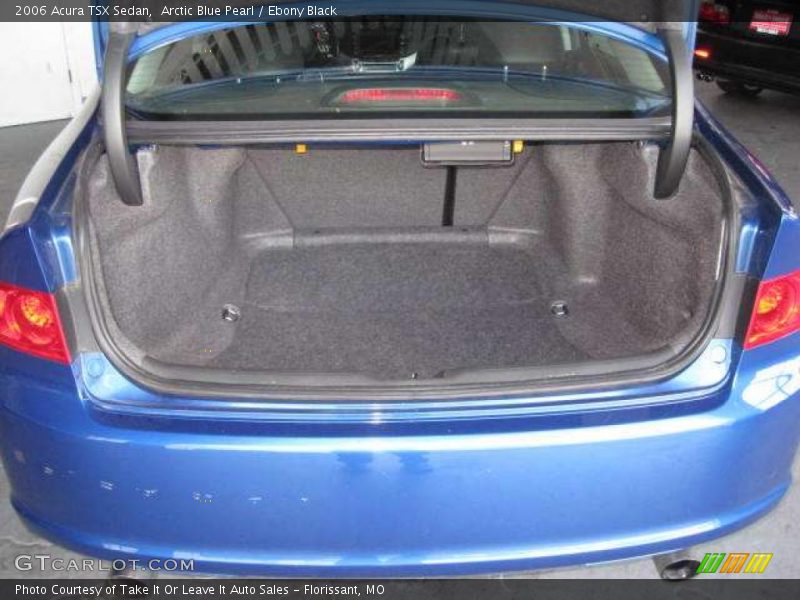Arctic Blue Pearl / Ebony Black 2006 Acura TSX Sedan