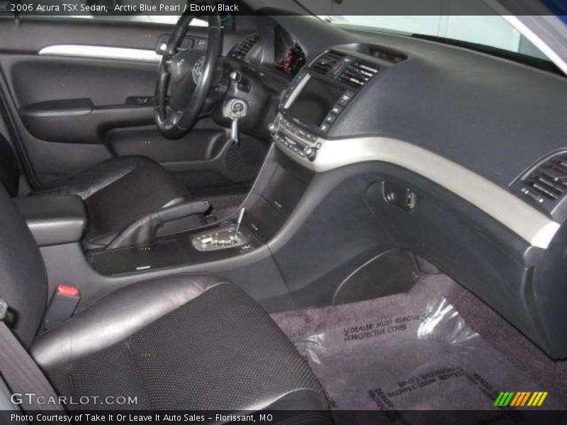Arctic Blue Pearl / Ebony Black 2006 Acura TSX Sedan