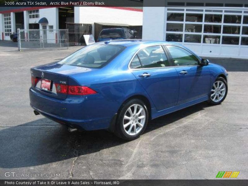 Arctic Blue Pearl / Ebony Black 2006 Acura TSX Sedan