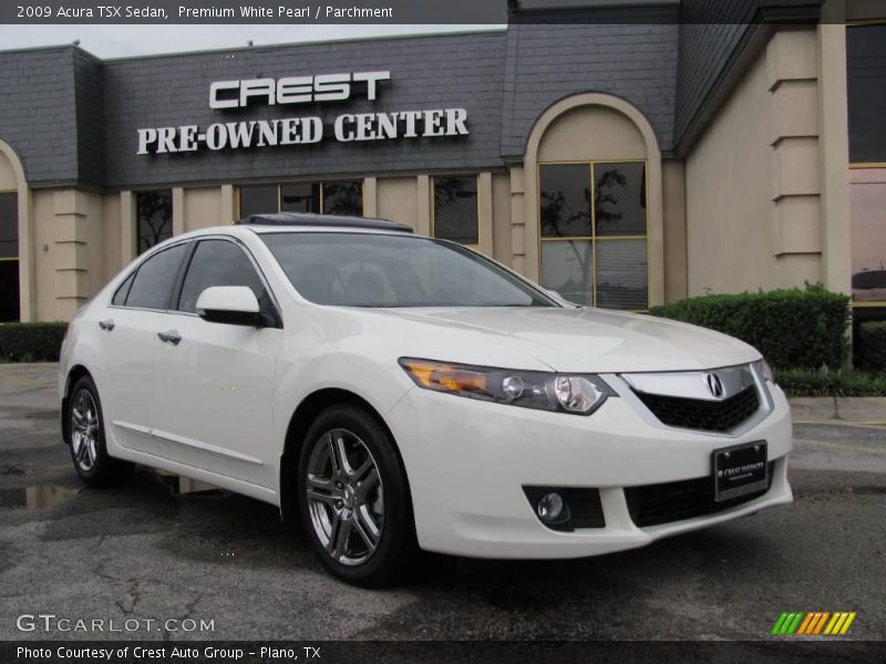 Premium White Pearl / Parchment 2009 Acura TSX Sedan