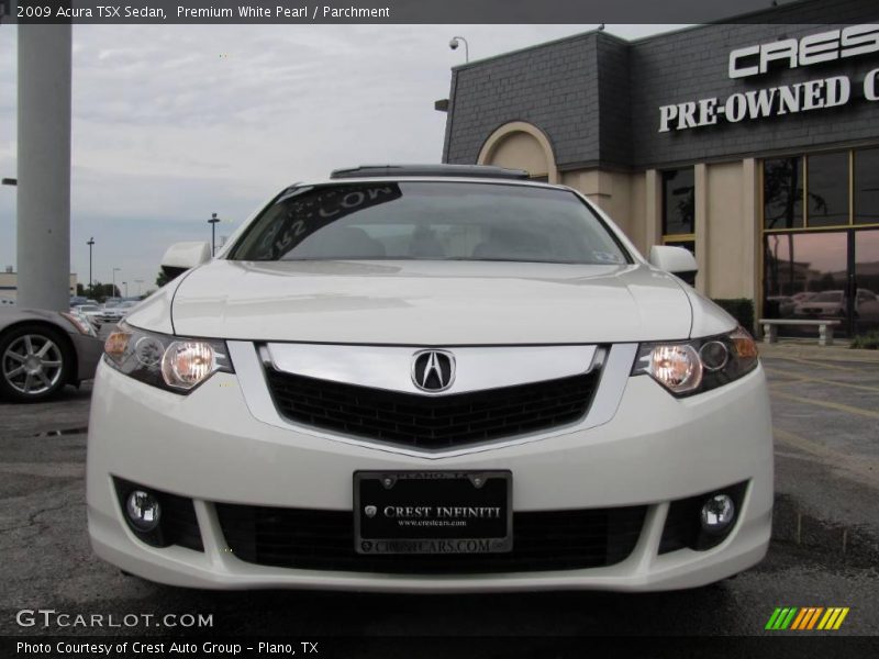 Premium White Pearl / Parchment 2009 Acura TSX Sedan