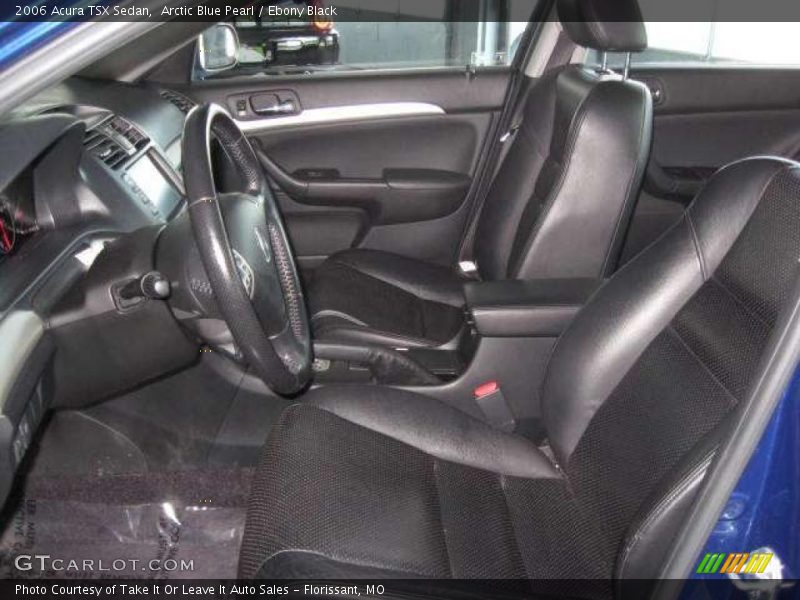 Arctic Blue Pearl / Ebony Black 2006 Acura TSX Sedan