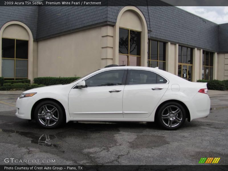 Premium White Pearl / Parchment 2009 Acura TSX Sedan