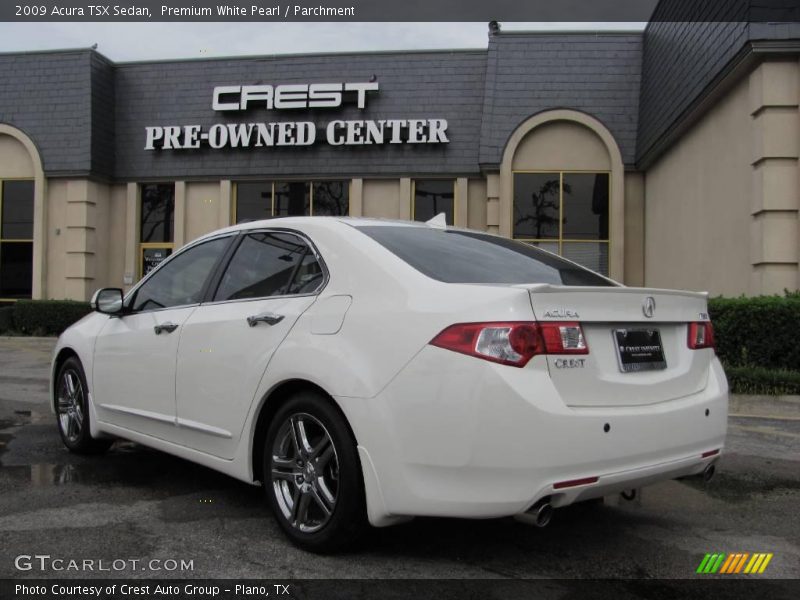 Premium White Pearl / Parchment 2009 Acura TSX Sedan