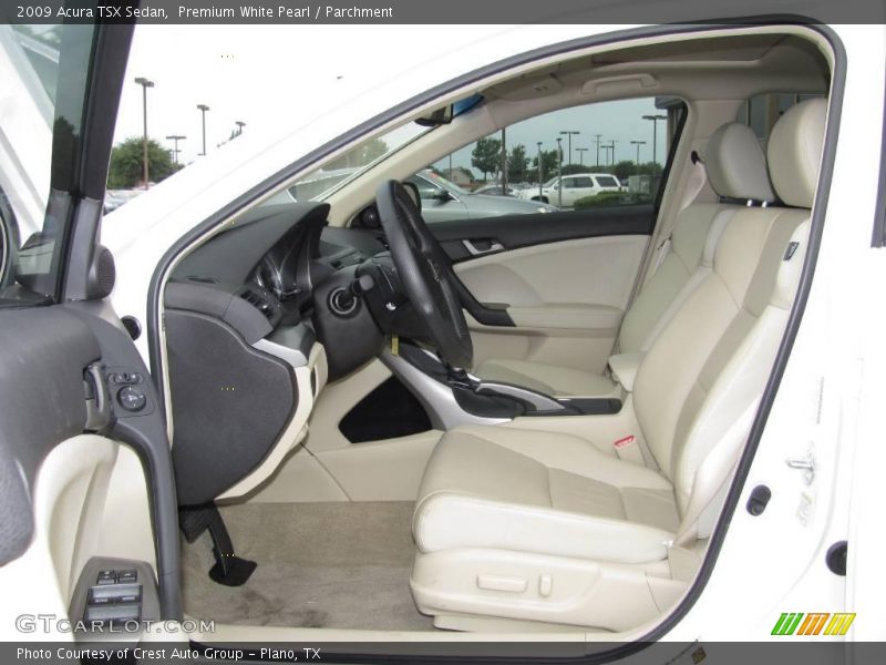 Premium White Pearl / Parchment 2009 Acura TSX Sedan
