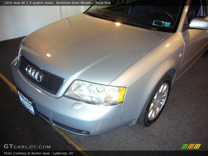Aluminum Silver Metallic / Royal Blue 1999 Audi A6 2.8 quattro Avant
