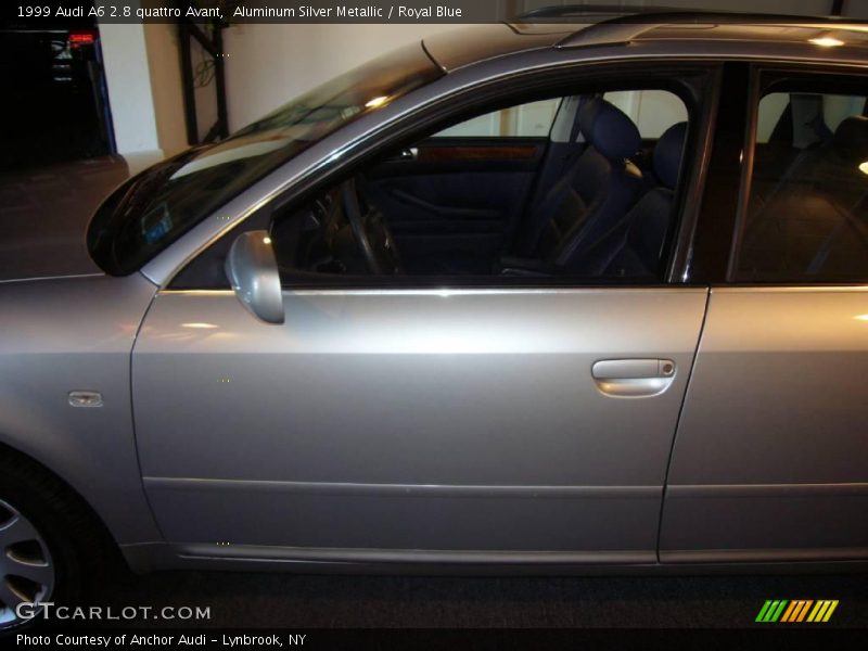 Aluminum Silver Metallic / Royal Blue 1999 Audi A6 2.8 quattro Avant