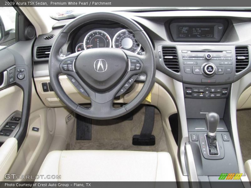 Premium White Pearl / Parchment 2009 Acura TSX Sedan