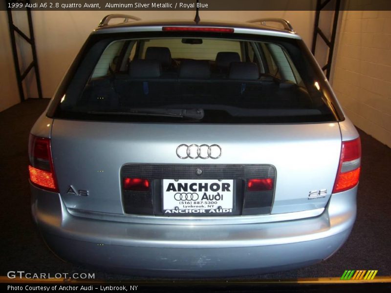Aluminum Silver Metallic / Royal Blue 1999 Audi A6 2.8 quattro Avant