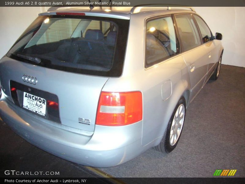 Aluminum Silver Metallic / Royal Blue 1999 Audi A6 2.8 quattro Avant