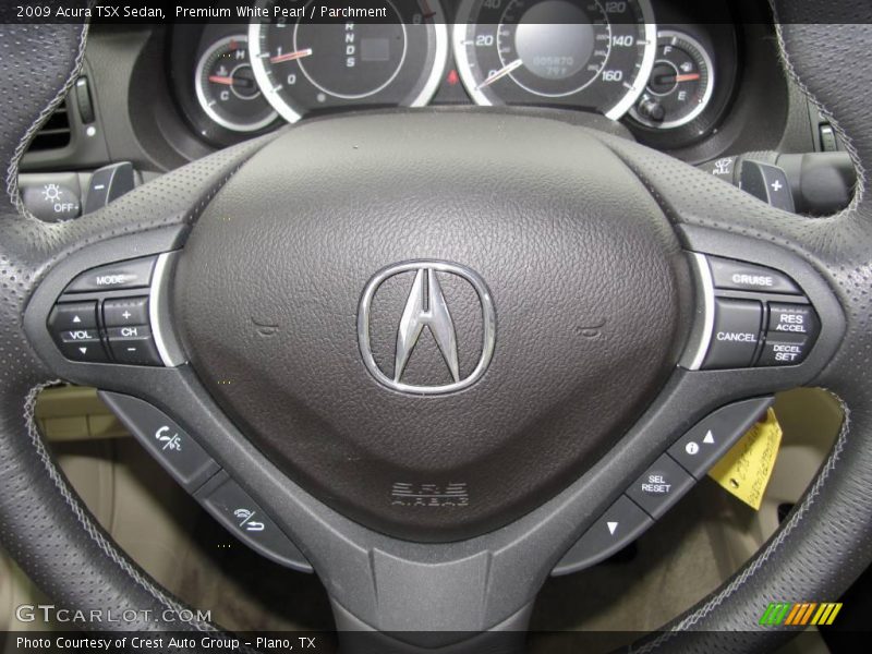 Premium White Pearl / Parchment 2009 Acura TSX Sedan