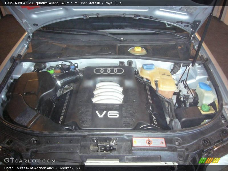 Aluminum Silver Metallic / Royal Blue 1999 Audi A6 2.8 quattro Avant